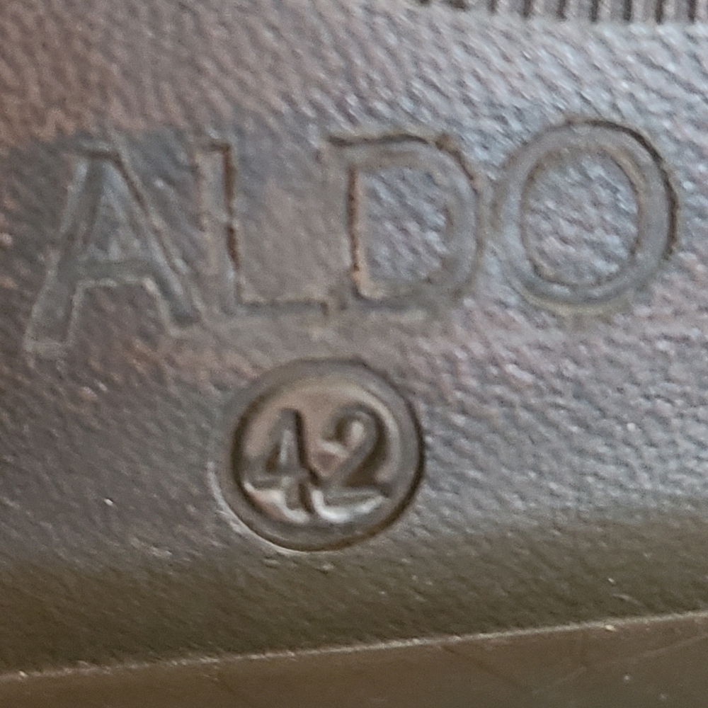 ALDO Business Casual Leather Men's Dress Shoes Mid-top Boots Brown 10.5M (42) - Picture 8 of 8